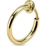Trend Collection Unisex Gold Çelik Deliksiz Sıkıştırmalı Piercing Tragus Küpe - Altın