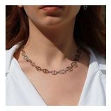 Trend Düğme Modeli Zirkon Taşlı Gümüş Kolye