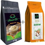 Trend Food (1 kg ) Badem Unu + (1 kg ) Hindistan Cevizi Unu Ikili Avantajlı Paket - 2 kg
