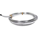 Trend Garaj U Tip Geçmeli Krom Nikelaj Şerit 3 mt İnce Silver Malzeme ile Şık Görünüm