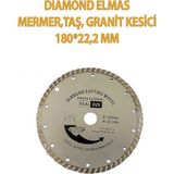 Trend Hause Dıamond Elmas Mermer, Taş, Granit Kesici, Ağız 180 mm x 22,2 mm Spiral