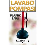 Trend Hause Plastik Saplı Kauçuk Lavabo Tıkanıklığı Açma Pompası Küçük Boy 13 cm Çap 17 cm Sap Uzunluğu