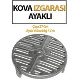 Trend Hause Soba Kova Izgarası Önden Delikli Kovalara Uyumlu. Kalın Saç. Çapı 27 cm Ayak Yüksekliği 5 cm