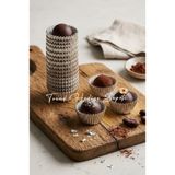Trend Hediye Sepeti 100 Adet Metalize Mini Boy Lokum Kağıdı , Çikolata Kalıbı Truff Kağıdı , Lokmalık Muffin Kalıbı , Sunumluk