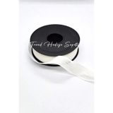 Trend Hediye Sepeti 2.5 cm 20 Metre Keten Kurdele Nopeli , Çeyiz Sandığı , Nikah Şekeri Hediyelik - Beyaz