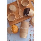 Trend Hediye Sepeti 50'li Kraft Muffin Cupcake Kalıbı Kek Kapsülü Naturel Kek Kalıbı , Safari Konsept , Airfryer Uyumlu