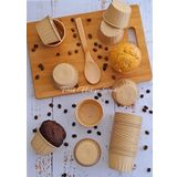 Trend Hediye Sepeti 50'li Kraft Muffin Kek Kalıbı, Kek Kapsülü Cupcake Kalıbı, Airfryer Uyumlu