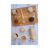 Trend Hediye Sepeti 50'li Mini Boy Kraft Muffin Cupcake Kalıbı 45x35 Mm Kek Kalıbı , Safari Konsept , Airfryer Uyumlu