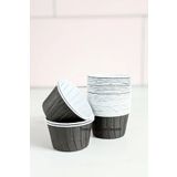 Trend Hediye Sepeti 50'li Siyah Muffin Kalıbı Cupcake Kalıbı Kek Kapsülü