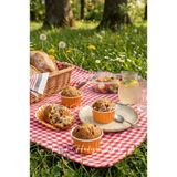 Trend Hediye Sepeti 50'li Turuncu Muffin Kek Kalıbı , Kek Kapsülü Cupcake Kalıbı , Airfryer Uyumlu