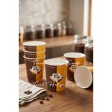 Trend Hediye Sepeti 7 Oz Karton Bardak 200 ML 50 Adet , Kahve Çay Bardağı