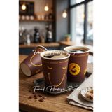 Trend Hediye Sepeti 7 Oz Karton Bardak , 200 ML Kahve Çay Bardağı 100 Adet