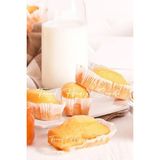 Trend Hediye Sepeti Cupcake Kalıbı Muffin Kek Kalıbı, Beyaz Ekler Kağıdı Büyük Boy Takribi 200 Adet 8,5x4 cm