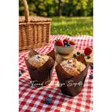 Trend Hediye Sepeti Kahverengi Klasik Lale Kapsül Muffin Kek Kalıbı , Cupcake Tulip