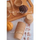 Trend Hediye Sepeti Kraft Muffin Cupcake Kalıbı Kek Kapsülü 50'li Naturel