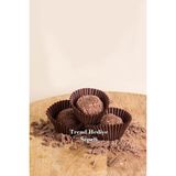 Trend Hediye Sepeti Muffin Cupcake Kek Kalıbı, Kahverengi Muffin Kek Kağıdı Takribi 200 Adet Mini Boy 30x20 cm