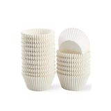 Trend Hediye Sepeti Takribi 100 Adet Büyük Boy Beyaz Muffin Kek Kalıbı 50x40 Mm, Cupcake Kağıdı, Brownie Kalıbı
