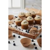 Trend Hediye Sepeti Takribi 100 Adet Büyük Boy Kraft Muffin Kek Kalıbı 50x40 Mm , Doğal Cupcake Kağıdı , Brownie Kalıbı