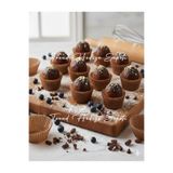 Trend Hediye Sepeti Takribi 100 Adet Mini Boy Kraft Muffin Kek Kalıbı 40X30 mm , Doğal Cupcake Kağıdı , Brownie Kalıbı