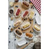 Trend Hediye Sepeti Takribi 200 Adet Beyaz Ekler Kağıdı , 24X54X18H mm Baklava Sunumluk , Küçük Boy Muffin Kek Kalıbı