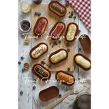 Trend Hediye Sepeti Takribi 200 Adet Kahverengi Ekler Kağıdı , 24X54X18H mm Baklava Sunumluk , Küçük Boy Muffin Kek Kalıbı