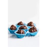 Trend Hediye Sepeti Takribi 200 Adet Küçük Boy Mavi Çikolata Kağıdı 35x20 Mm , Muffin Kek Kalıbı , Lokum Kağıdı