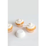 Trend Hediye Sepeti Takribi 200 Adet Mini Boy Beyaz Truff Çikolata Kağıdı 30X20 mm , Lokum Kağıdı , Muffin Kek Kalıbı