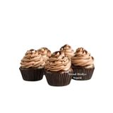 Trend Hediye Sepeti Takribi 200 Adet Orta Boy Kahverengi Muffin Kek Kalıbı , Cupcake Kağıdı , Browine Kalıbı 50X30 mm