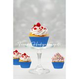 Trend Hediye Sepeti Takribi 200 Adet Standart Boy Mavi Muffin Kek Kalıbı 50x30 Mm, Cupcake Kağıdı , Brownie Kalıbı