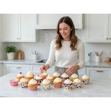 Trend Home Life 300 Adet Desenli Muffin Kek Kağıdı Cupcake Kek Pişirme Kağıdı