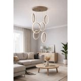 TREND KAFKAS cappuccino 6lı sarkıt modern LED avize