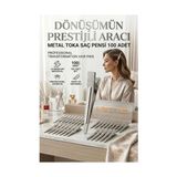 Trend Kapında 100'LÜ Profesyonel Alüminyum Saç Pensi Seti Metal Toka Saç Pensi 718289 - Belirtilmemiş