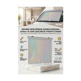 Trend Kapında Aynalı Yansıtıcılı Açılır Kapanır Ön Cam Perdesi 425845 - Belirtilmemiş - Çok Renkli