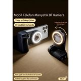 Trend Kapında Bluetooth Manyetik Telefon Yapıştırma Kavrama Halka Dolgu Işığı Ile Magsafe Selfie Klips - Belirtilmemiş - Çok Renkli