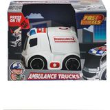 Trend Kapında ER-247 Fast Wheels Ambulans Kamyonu -Erdem Oyuncak - Çok Renkli