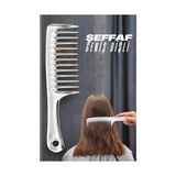 Trend Kapında Geniş Dişli Kristal Şeffaf Masaj Etkili Saç Açma Tarağı 721395 - Belirtilmemiş