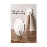 Trend Kapında Mini Kendinden Yapışkanlı Duvar Askısı – 5.5 x 3.2 cm | Iz Bırakmaz, Güçlü Tutuş 722286 - Çok Renkli - 3 Adet - 170 x38
