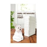 Trend Kapında Pet Havlusu - Kedi Köpek Banyo Havlusu Tek Kullanımlık Kuru Havlu 40X80 cm 100 Adet 721808 - Çok Renkli - 3 Adet - 170 x38