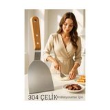 Trend Kapında Profesyonel Mutfak Spatulası- Hamur Börek Et Spatulası Profesyonel Şef Kalitesi 722376 - 10x13 cm