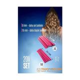Trend Kapında Sosis Latex Bigudi - Isısız Saç Bigudisi 8 ve 18 mm 20 Adet 721916 - Belirtilmemiş