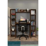 Trend Kitaplıklı Çalışma Masası Ceviz - 135 x 140 x 40