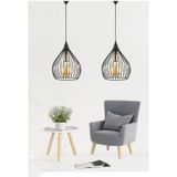 Trend Kitchen 2 Adet Armut Trend Siyah Sarkıt Salon Mutfak Banyo Yatak Odası Çocuk Odası Antre Avize