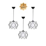 Trend Kitchen 3 Adet Silvano Beyaz Camlı Modern Sarkıt Avize