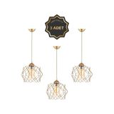 Trend Kitchen 3 Adet Trend Bal Mika Camlı Golden Salon Mutfak Banyo Yatak Odası Çocuk Odası Antre Sarkıt Avize Gold