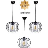 Trend Kitchen 3 Adet Trend Tasarım Olimpiyat Sarkıt Mutfak, Banyo Yatak Odası, Çocuk Odası, Antre Avize