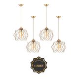 Trend Kitchen 4 Adet Bal Mika Camlı Golden Salon Mutfak Banyo Yatak Odası Çocuk Odası Antre Sarkıt Avize