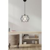 Trend Kitchen Koza White Glass One Mutfak Antre Koridor Sarkıt Avize Siyah