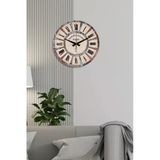 Trend Kitchen Lorveon Trend Tasarım Sessiz Mekanizmalı Paris Vintage Ahşap Duvar Saati