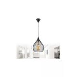 Trend Kitchen Siyah Kafes Tekli Sarkıt Avize