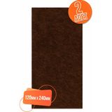 Trend Kulp 2 Ad Yapışkanlı Keçe Mobilya Masa Sandalye Parke Zemin Ayak Koruyucu Kaydırmaz Keçesi 120MM x 240MM - 001-Renkli - Kahverengi